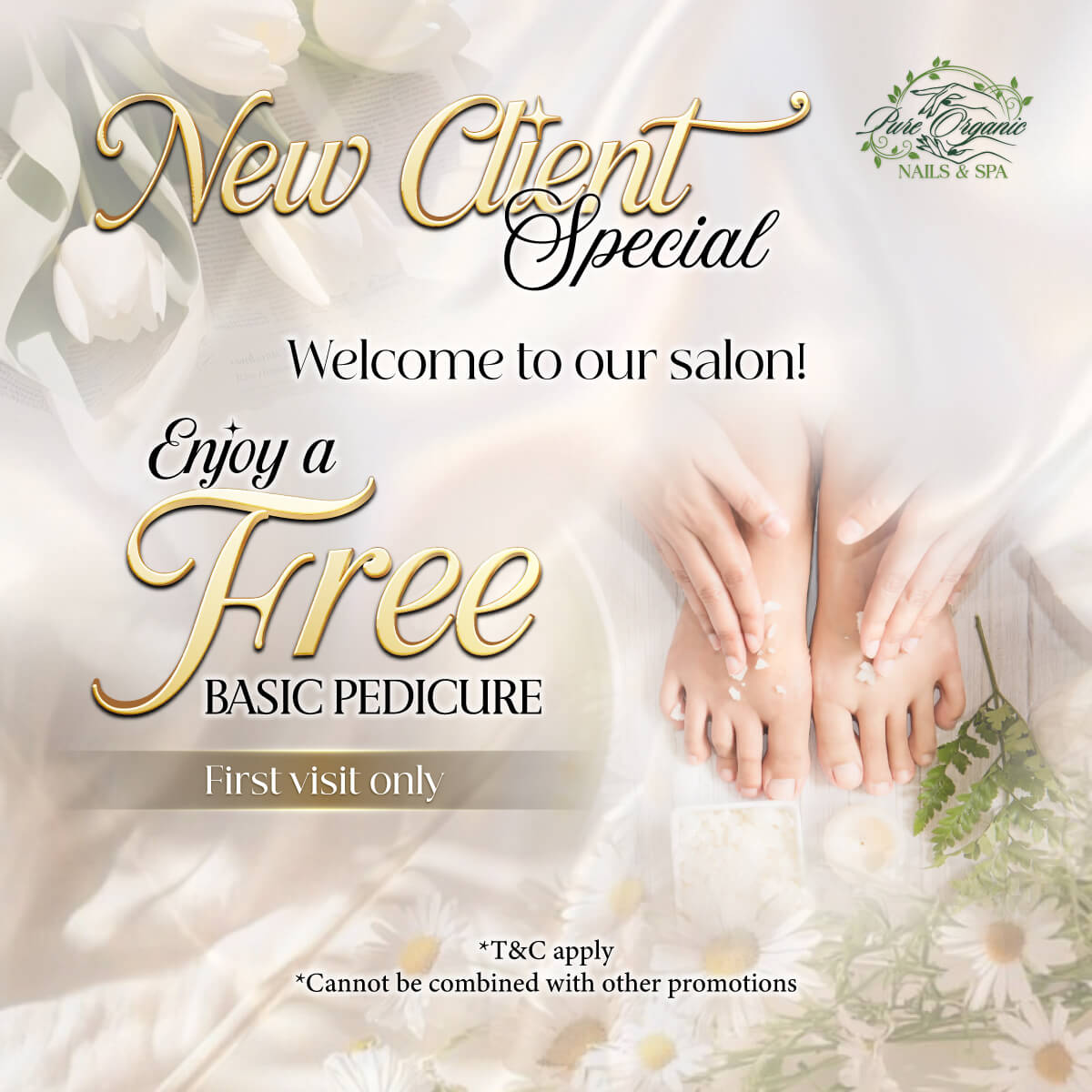 💖 Pure Organic Nails & Spa - Promotions! 💖