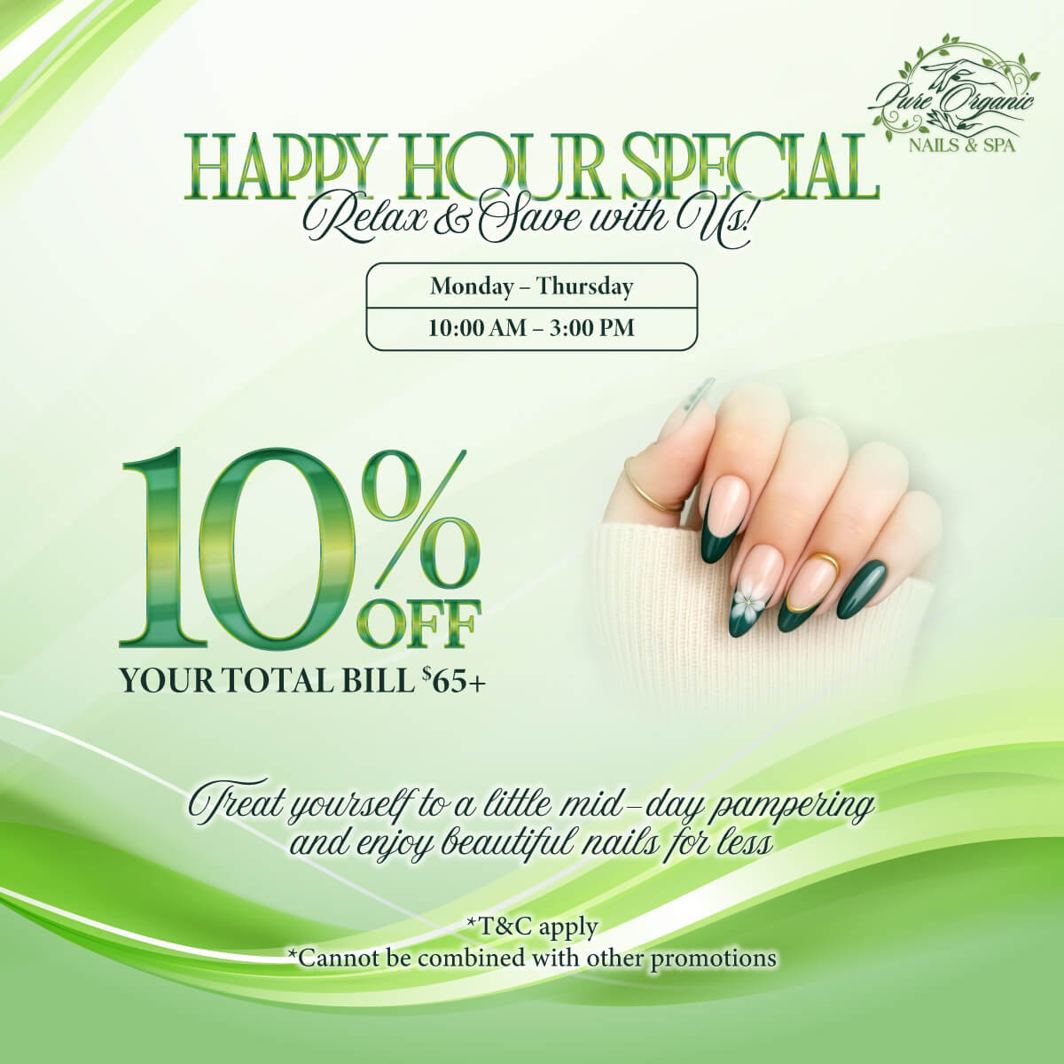 💖 Pure Organic Nails & Spa - Promotions! 💖