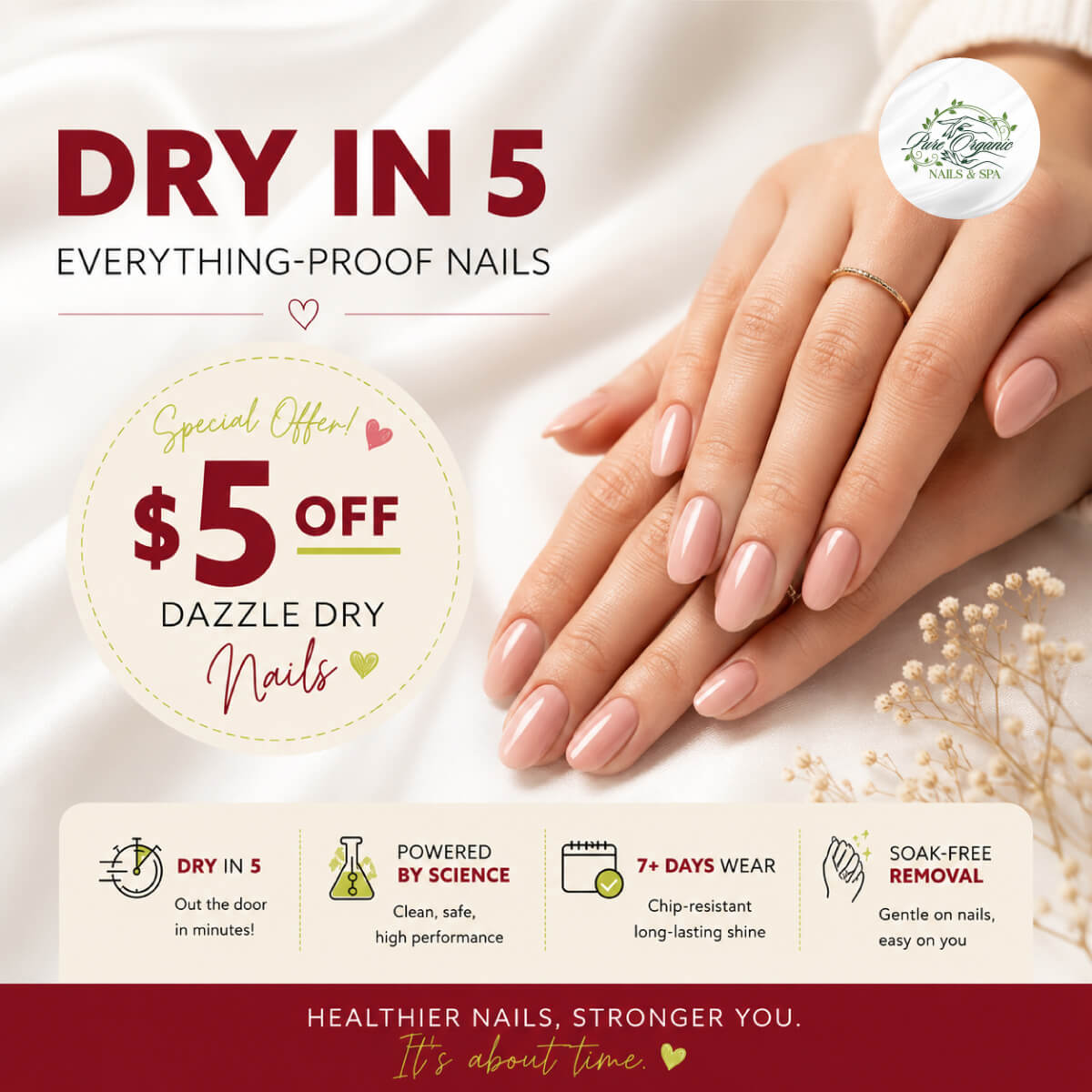 💖 Pure Organic Nails & Spa - Promotions! 💖